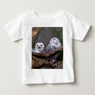 Camiseta De Bebé Arte de vida silvestre del bosque de pareja de búh