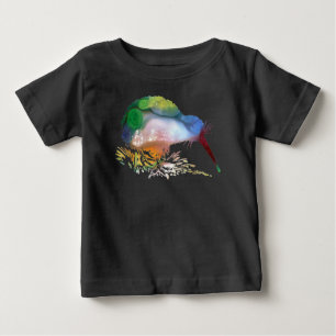 Camiseta De Bebé Arte del pájaro del kiwi