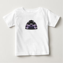 Camiseta De Bebé arte dibujado a mano con ojos entrecerrados y mora