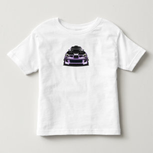 Camiseta De Bebé arte dibujado a mano con ojos entrecerrados y mora