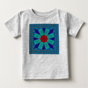 Camiseta De Bebé Arte Egipcio Antiguo: Una Mandala Vibrante.