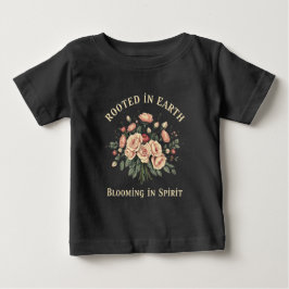 Camiseta De Bebé Arte Gráfico de Ramo de Rosas Antiguas Arraigado e