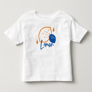 Camiseta De Bebé Arte minimalista de línea de limón - Fruta de cítr