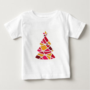 Camiseta De Bebé Arte moderno y elegante árbol de Navidad