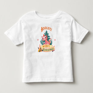 Camiseta De Bebé Arte Navideño Divertido de Ajolote Adorable