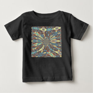 Camiseta De Bebé Arte óptico abstracto de pop urbano africano con e