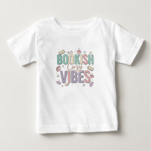 Camiseta De Bebé Arte pastel de vibraciones acogedoras y librescas
