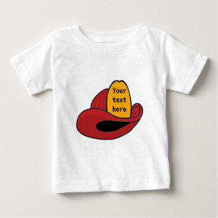 Camiseta De Bebé Arte Personalizado caprichoso del casco de Fireman