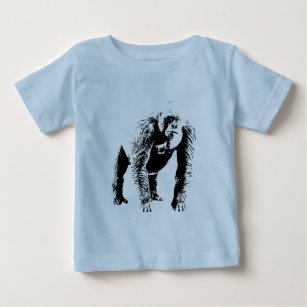 Camiseta De Bebé Arte pop de gorila