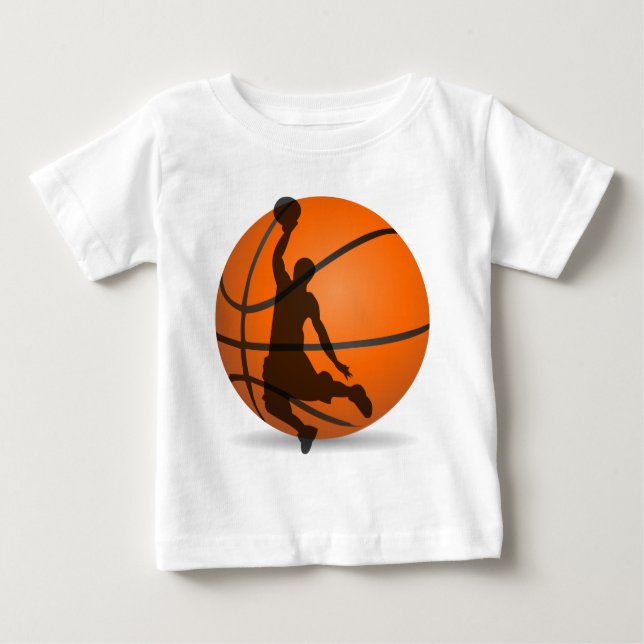 Camiseta De Bebé arte pop de un jugador de baloncesto (Anverso)