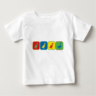 Camiseta De Bebé Arte pop del ganso del pato del pato del pato