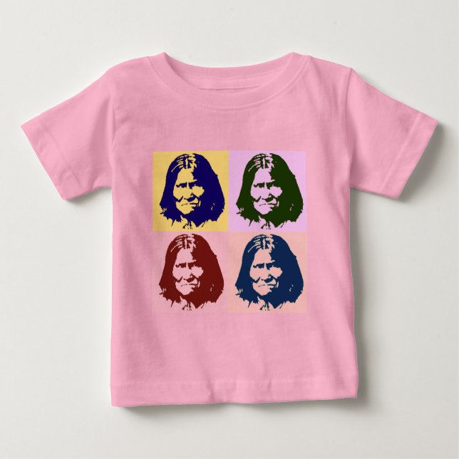 Camiseta De Bebé Arte Pop Geronimo (Anverso)