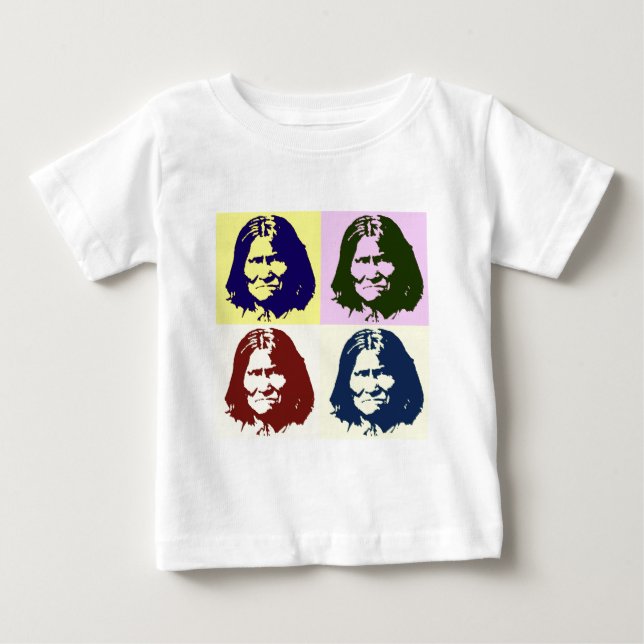 Camiseta De Bebé Arte Pop Geronimo (Anverso)