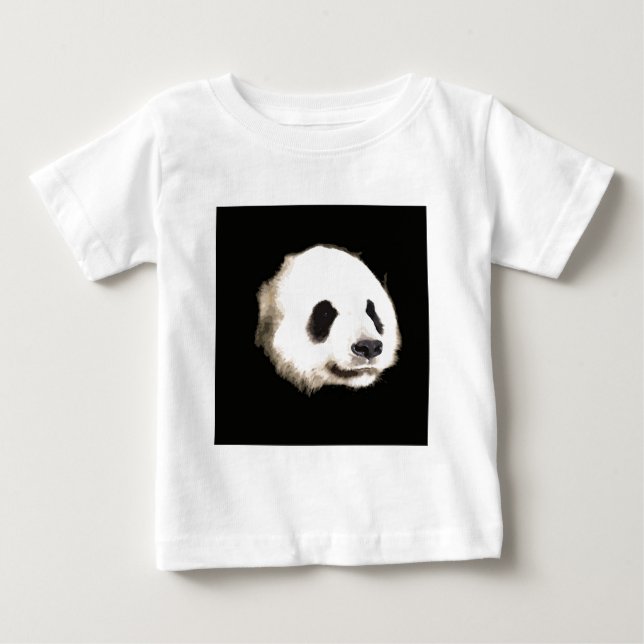 Camiseta De Bebé Arte Pop Panda (Anverso)