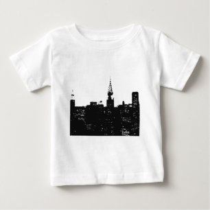 Camiseta De Bebé Arte Pop Silueta de Nueva York