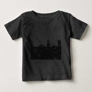 Camiseta De Bebé Arte Pop Silueta de Nueva York