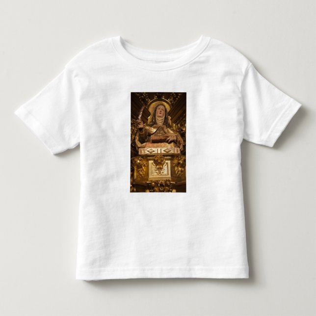 Camiseta De Bebé Arte religioso que representa a Santa Teresa (Anverso)