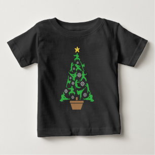 Camiseta De Bebé Artes Marciales de Mujeres - Árbol de Navidad de K