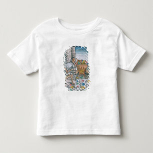 Camiseta De Bebé Artesanos aztecas que teñen plumas