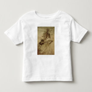 Camiseta De Bebé Arthur Rackham   Los Rhinemaidens burlándose de Al