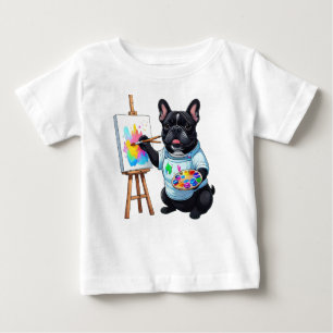 Camiseta De Bebé Artista Bulldog Francés French Bulldog