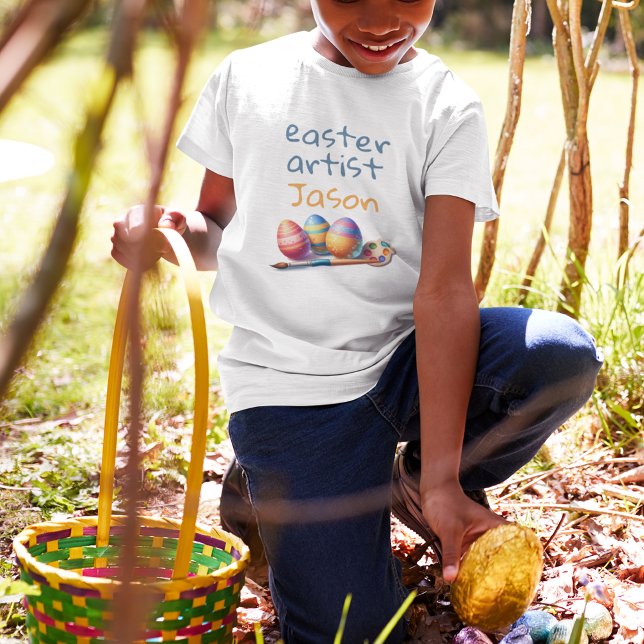 Camiseta De Bebé Artista de Pascua Personalizado - Nombre Personali (Subido por el creador)