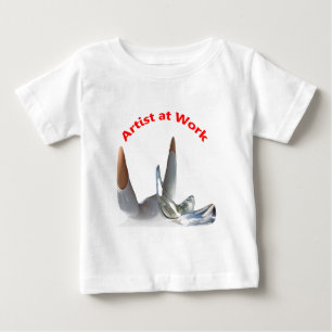 Camiseta De Bebé Artista en el trabajo