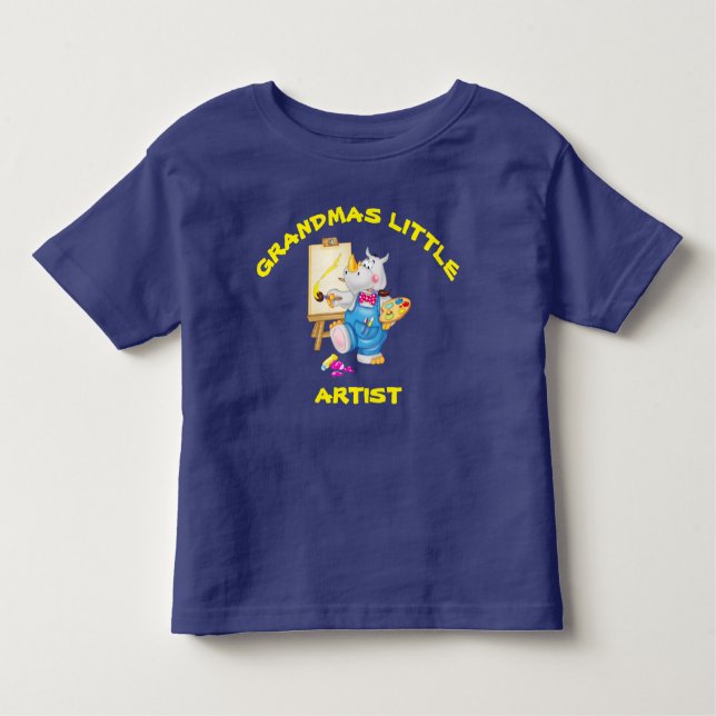 Camiseta De Bebé Artista pequeño de Grandmas (Anverso)