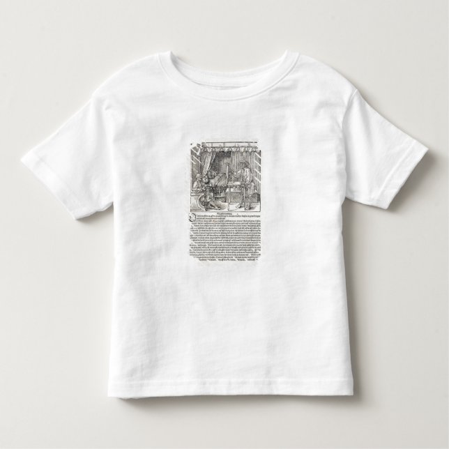 Camiseta De Bebé Artista que usa la máquina del dibujo de Durer (Anverso)