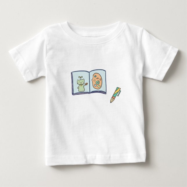 Camiseta De Bebé Artists Journey Cute Sketchbook Art (Anverso)
