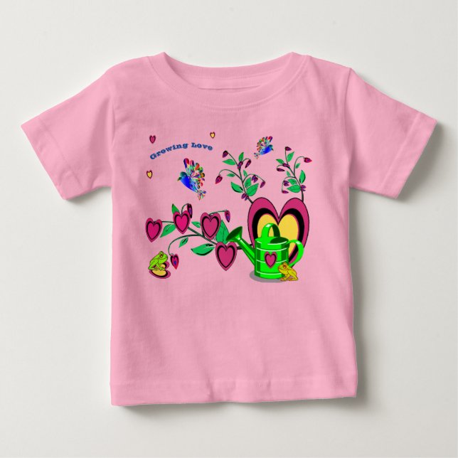 Camiseta De Bebé Artsy Growing Love Toddler (Anverso)
