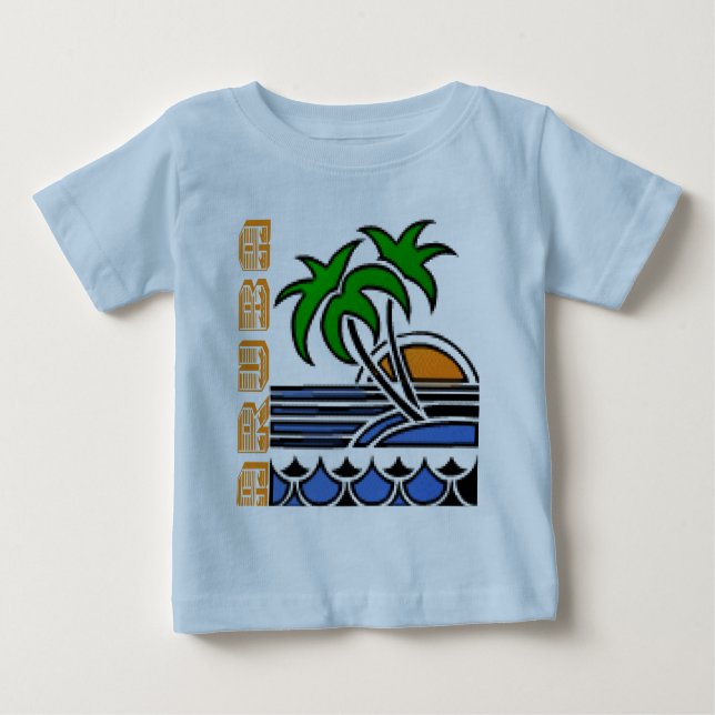 Camiseta De Bebé Aruba (Anverso)