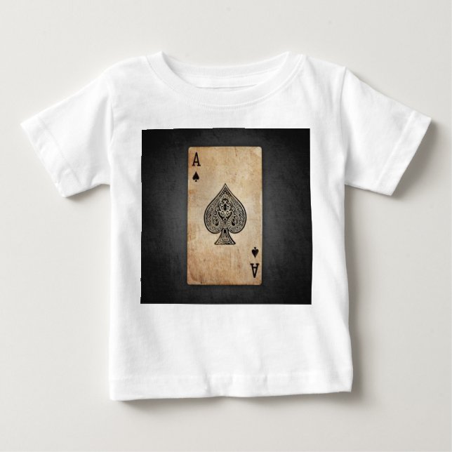 Camiseta De Bebé As de espadas lanzar almohada (Anverso)