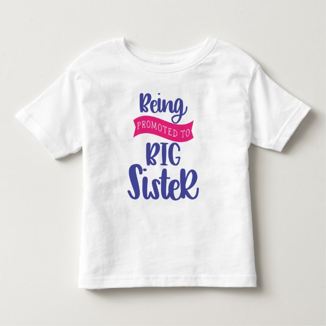 Camiseta De Bebé Ascendida a Hermana Mayor (Anverso)
