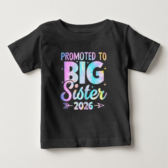Camiseta De Bebé Ascendida a Hermana Mayor 2026, Pronto Seré Herman (Anverso)