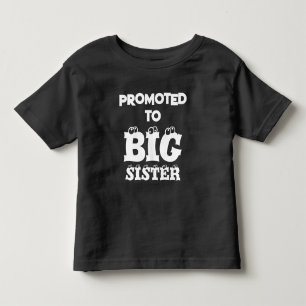 CAMISETA DE BEBÉ ASCENDIDA A HERMANA MAYOR ANUNCIO DE BEBÉ LINDO