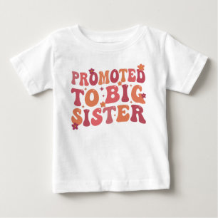 Camiseta De Bebé Ascendida a Hermana Mayor Groovy otoño
