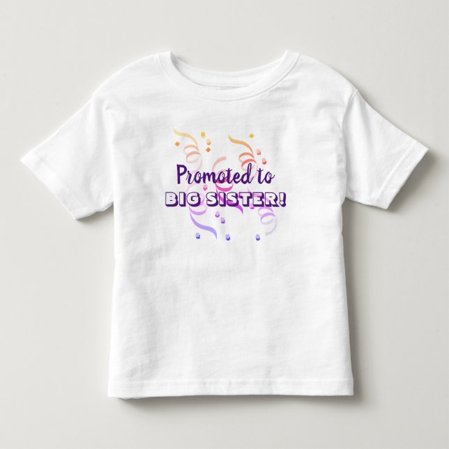 Camiseta De Bebé Ascendido a hermana mayor (Anverso)