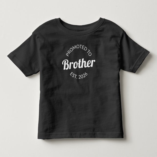 Camiseta De Bebé Ascendido a Hermano Est. 2026 I (Anverso)