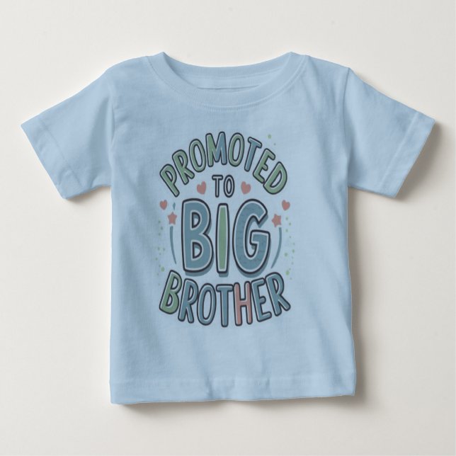 Camiseta De Bebé Ascendido a hermano mayor (Anverso)