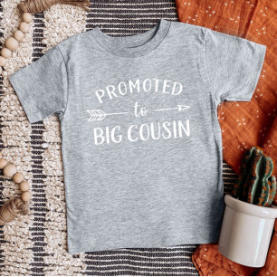 Camiseta De Bebé Ascendido a Primo Mayor Conjunto Familiar