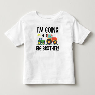 Camiseta De Bebé Ascendido a Tractor Big Brother, Granja Linda 