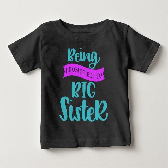 Camiseta De Bebé Ascendiendo a Hermana Mayor (Anverso)