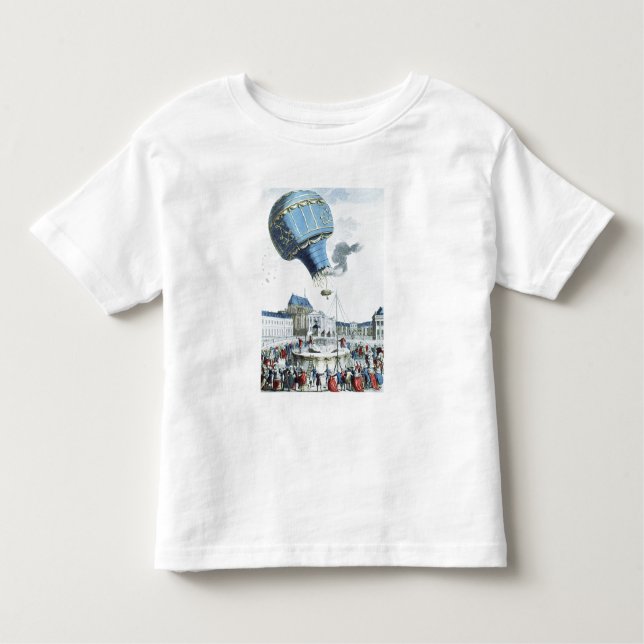 Camiseta De Bebé Ascenso del globo aerostático de los hermanos Mont (Anverso)