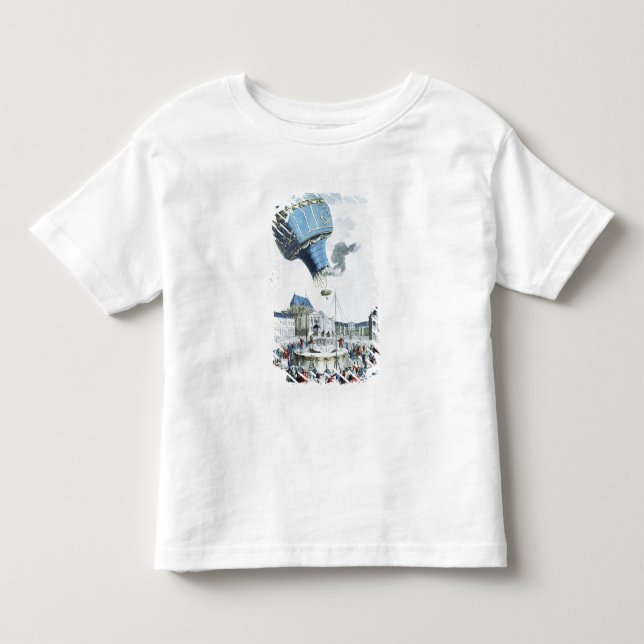 Camiseta De Bebé Ascenso del globo aerostático de los hermanos Mont (Anverso)