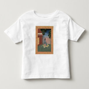 Camiseta De Bebé Asceta envejecido asentado en una piel del tigre