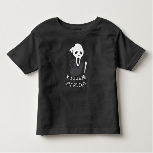 Camiseta De Bebé Asesino Panda Cute Baby Boy Chica Halloween 2023