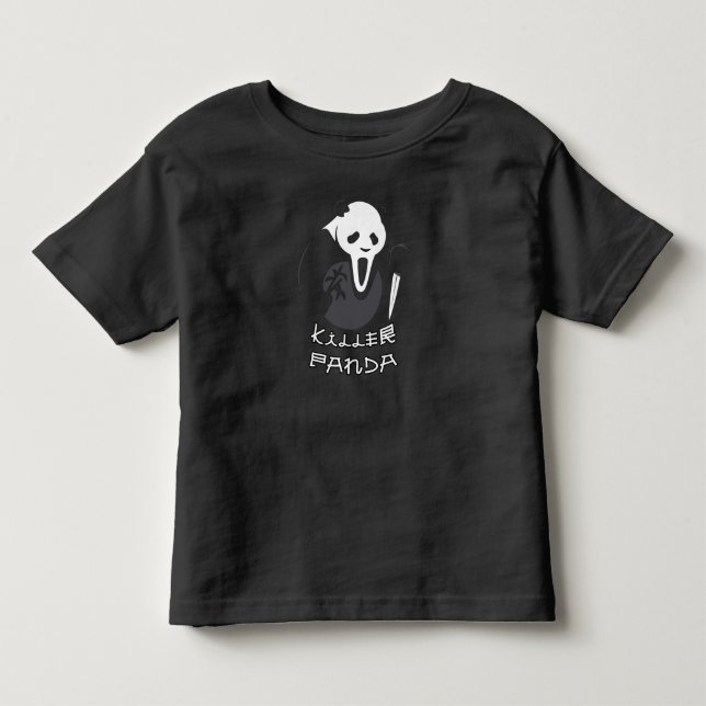 Camiseta De Bebé Asesino Panda Cute Baby Boy Chica Halloween 2023 (Anverso)