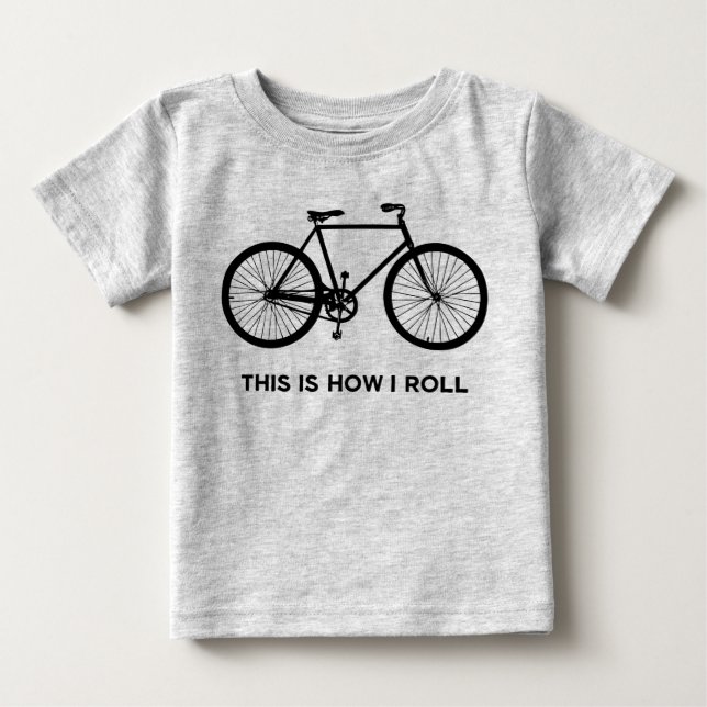 Camiseta De Bebé Así es como hago ciclismo (Anverso)