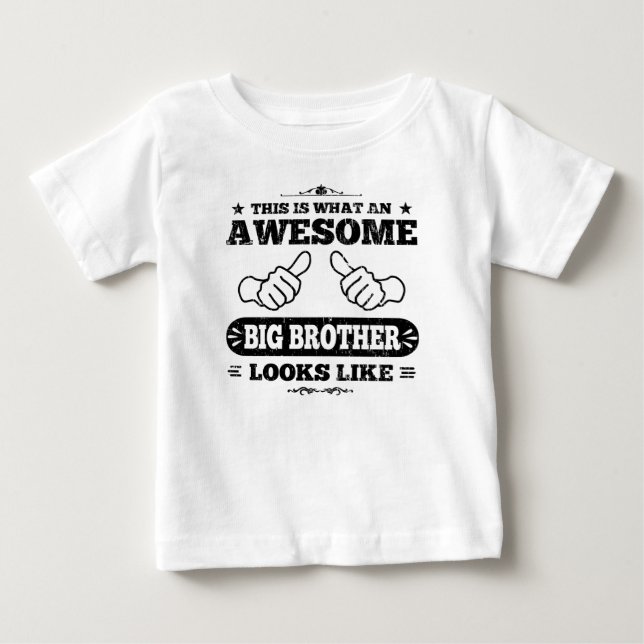 Camiseta De Bebé Así es como se ve un gran hermano increíble (Anverso)